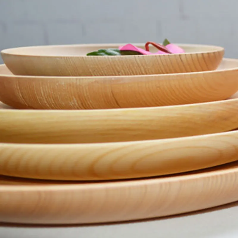 Diner platen sushi gereedschap sets boter gerechten ronde taart gerechten houten theeblad keuken bar dienbladen gerechten.jpg