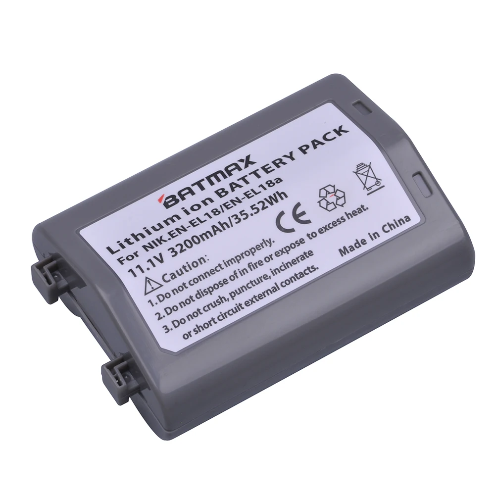 Bateria da Câmera para Nikon Aperto da Bateria Enel18 En-el18a en El18 d4 D4s Câmeras Nikon Mb-d12 d5 D800 D800e 2 Pcs 3200 Mah En-el18 - Image 2