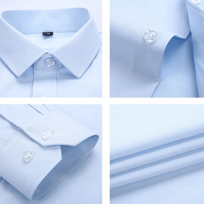 Dress shirts large size 10XL-14XL business office comfort summer men's short sleeve lapel dress white shirt 8XL 9XL