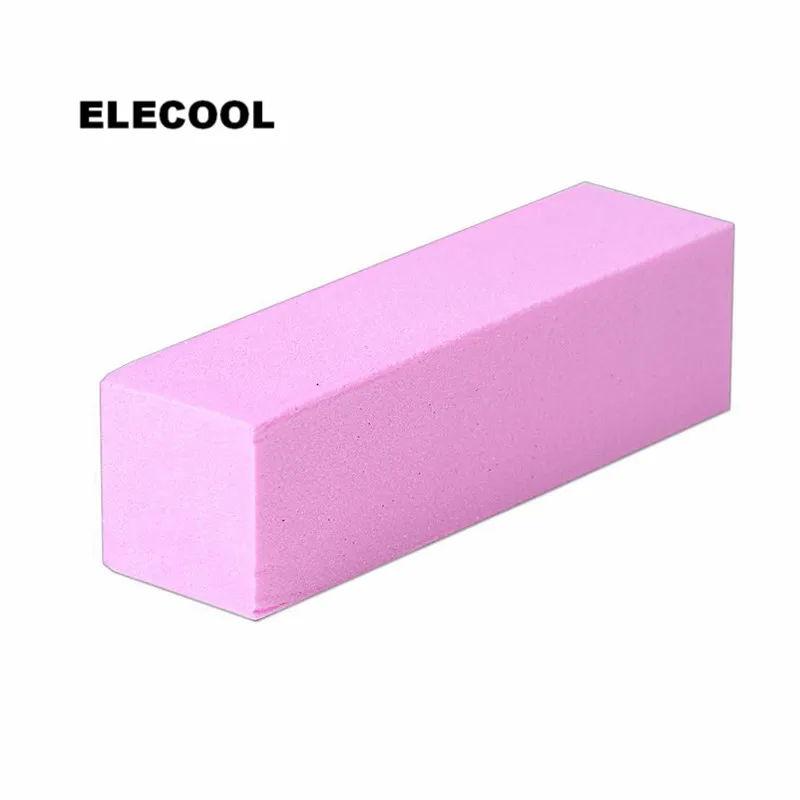 Elecool 10 шт. розовый спонж для рисования на ногтях блок Советы Шлифовальные Файлы наклеки для ногтей Губка Педикюр Маникюр Советы Инструменты