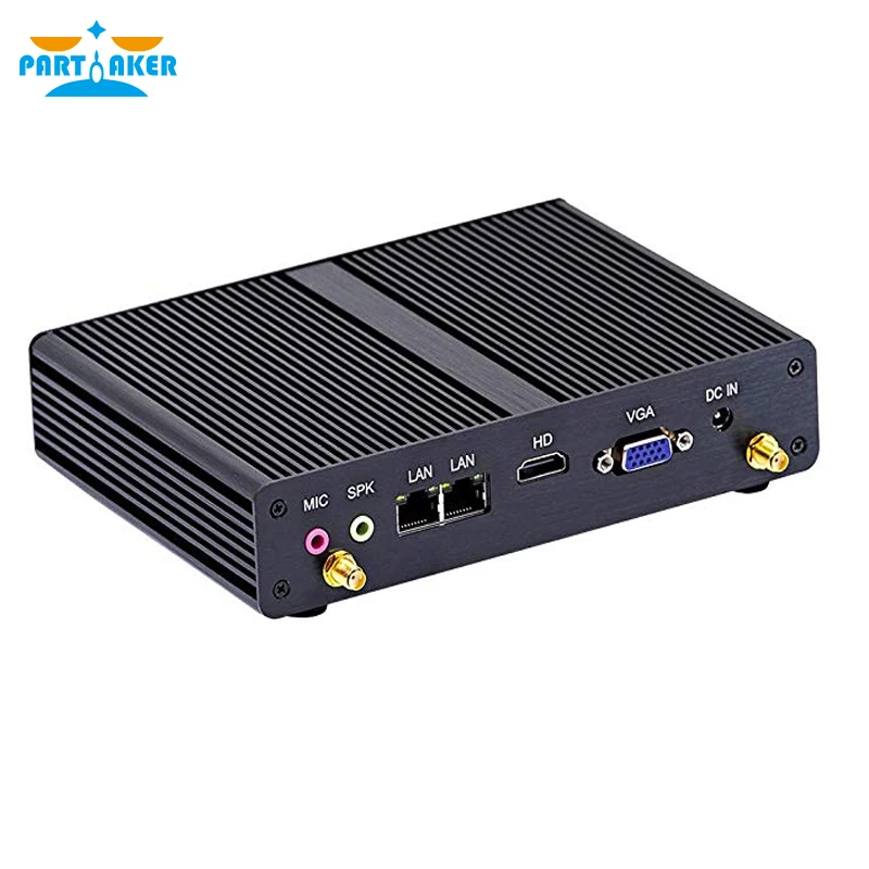 P8 Fanless Mini PC Mini Computers Windows 10 Pro Linux Ubuntu Intel Quad Core J1900 2 5