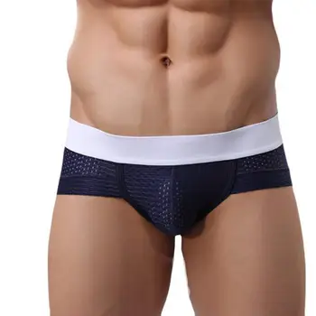 

Low-waisted Ventilation Men's Fashion Underwear Straight Angle Underpants NY