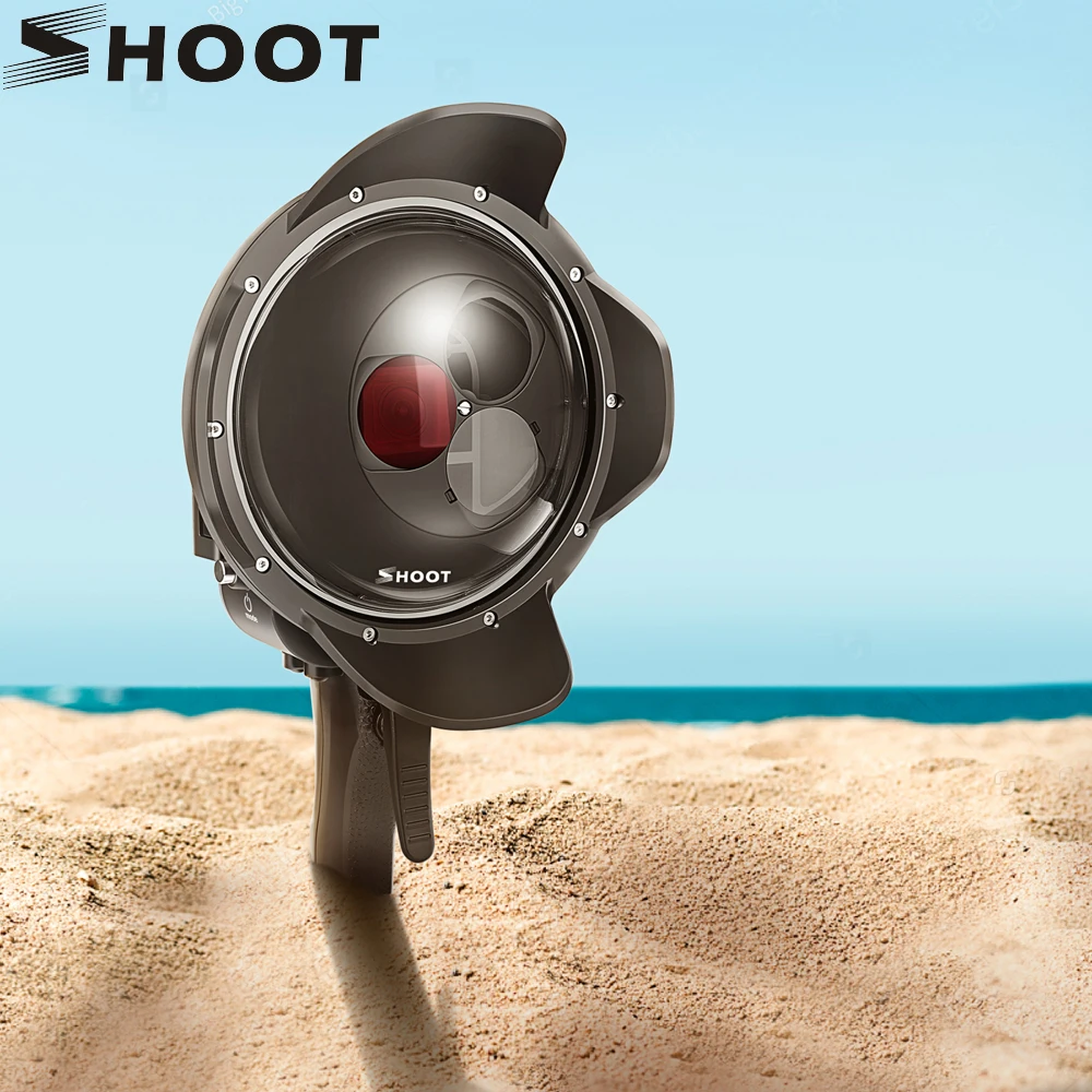

SHOOT for GoPro Hero 7 6 5 Black Waterproof Dome Port Filter Switchable Dome Cover Case with Trigger for GoPro 7 6 5 Accessories