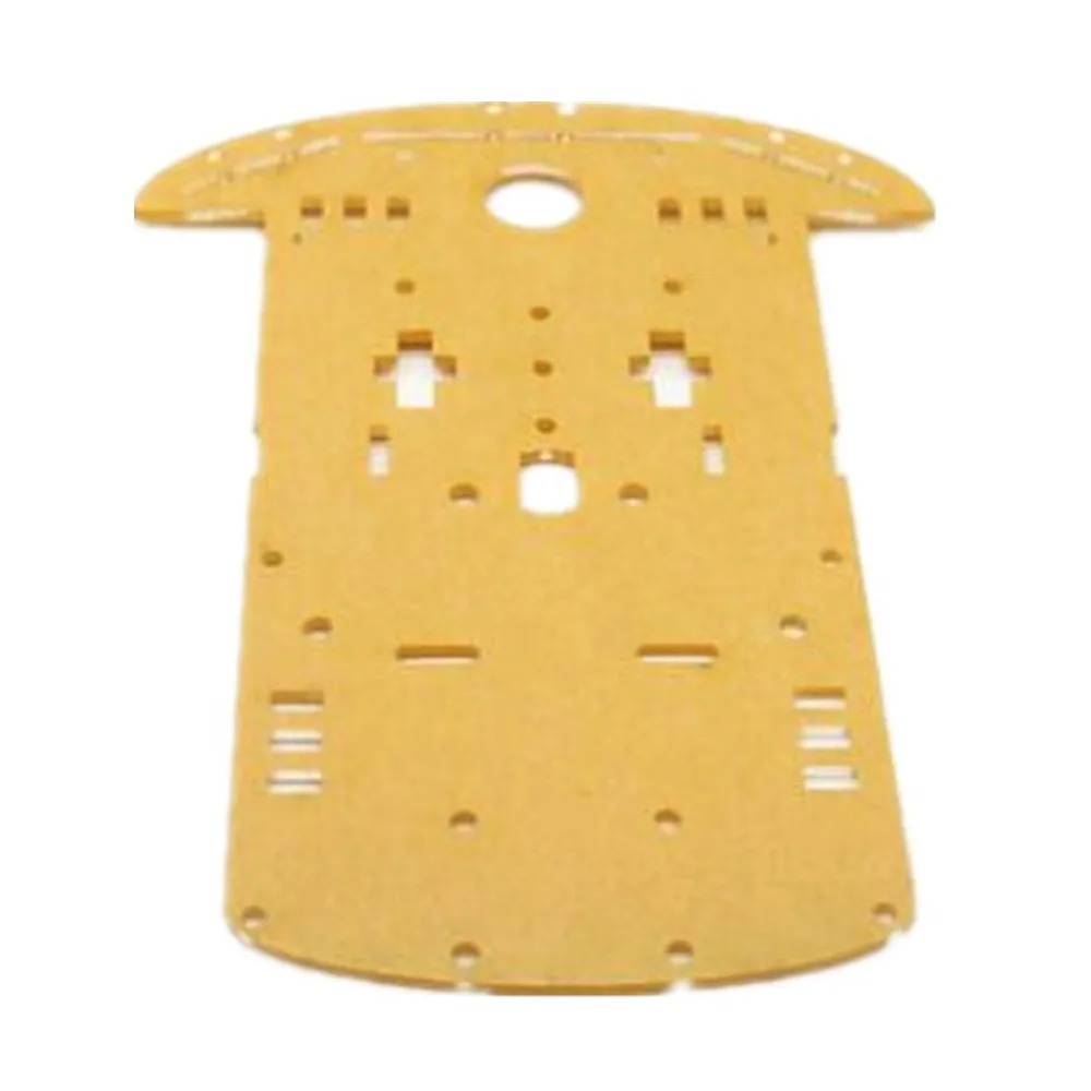 for Smart car chassis 2WD car bottom plate 3 wheels acrylic plate smart