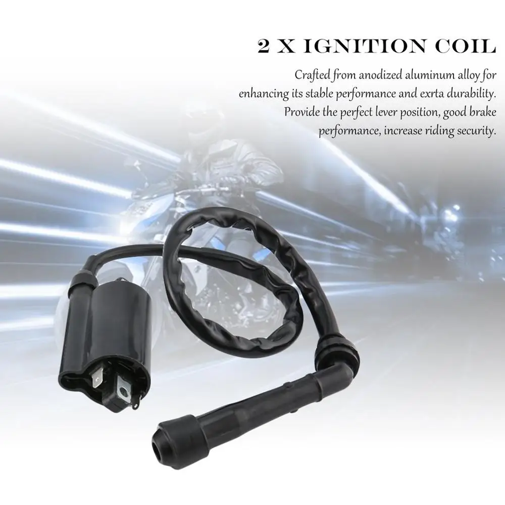 

Motorcycle Set OF 2 Ignition Coil For KAWASAKI EX500 500 500R 1987-2009 Moto Accessories Car-styling