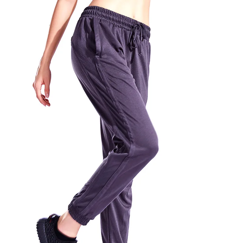 

Women's Solid Color Jogging Running Sweatpants Workout Fitness Drawstring Pants 2019 Lady Gym Excercise Trousers