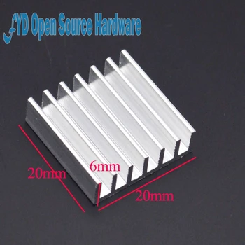 

10pcs Heat sink 20*20*6MM (silver) high-quality radiator