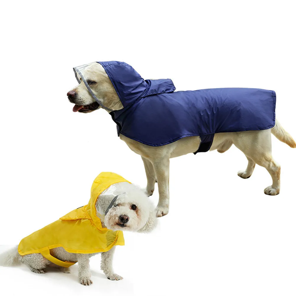 

2018 TOP FASHION Pet Rain Coat Transparent Raincoat Outdoor Jacket Dog Puppy Clothes Waterproof 0507