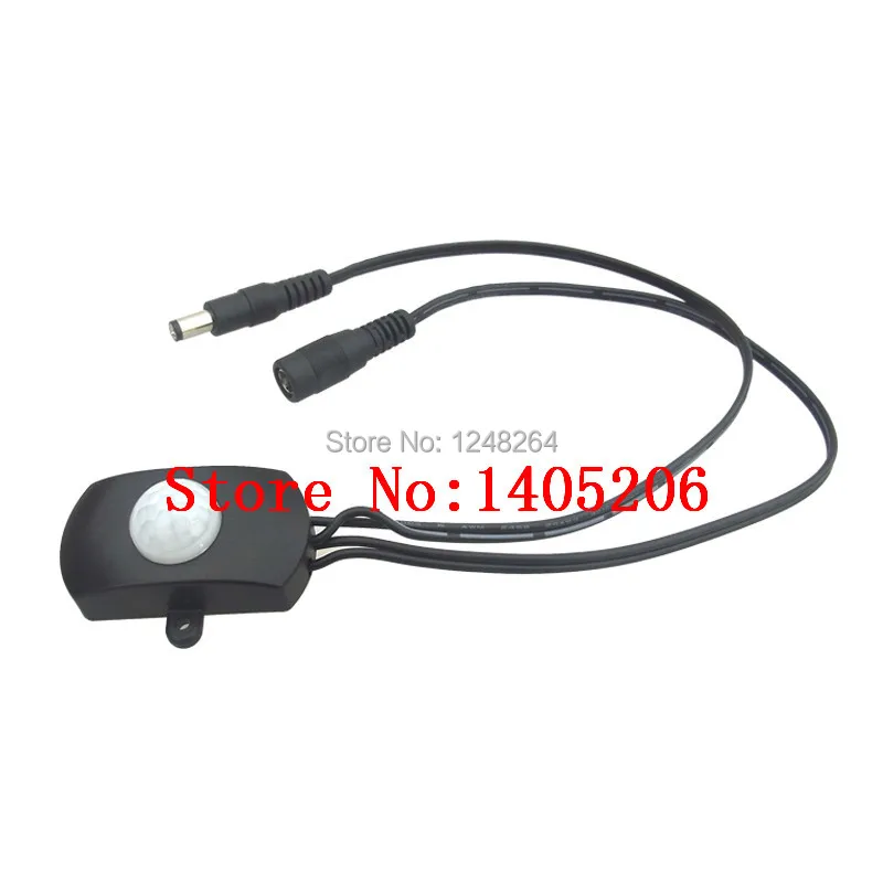

2pcs/lot Mini DC 9V 12V 24V 3528-5050 SMD led strip PIR infrared motion sensor/detector light switch