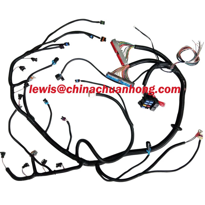 

99-03 Vortec Standalone Wire Harness with 4L80E Transmission Drive By Cable EV1 Injector Kit