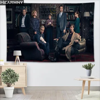 

Custom Sherlock Holmes Wall Tapestry Home Decorations Wall Hanging Forest Tapestries For Bedroom 130x150CM,140x250CM
