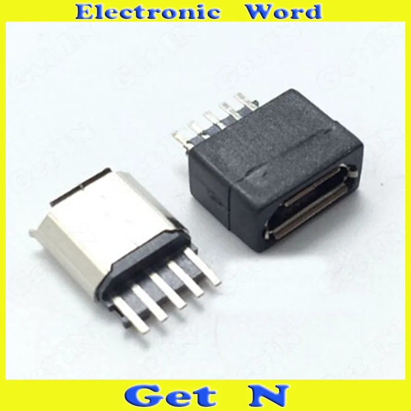 25 шт. 2 в 1 Micro USB гнездовой интерфейс гнезда 180 градусов вертикального типа |