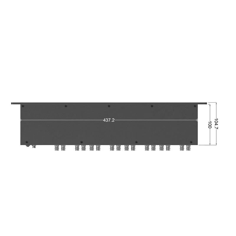 Lilliput RM-0208S 1RU Rackmount 8x2 дюймов 3g/HD/SDI вещательный монитор для ТВ вещания грузовиков