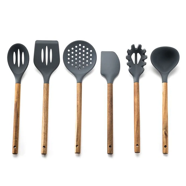 Silicone Cooking Utensil Set, Nonstick Cooking Spatulas, Spoon