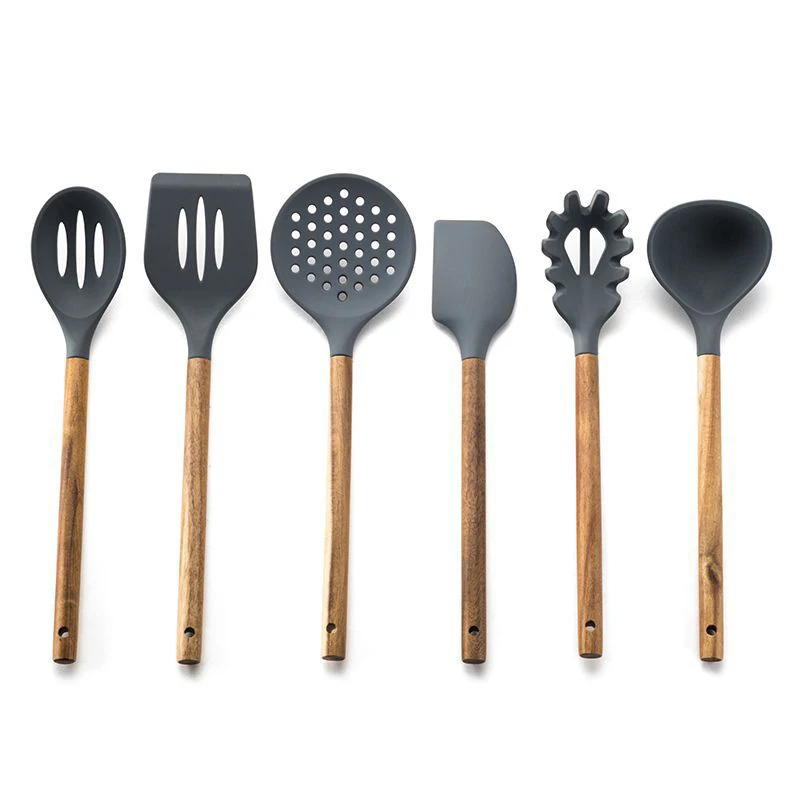 Silicone Cooking Utensil Set, Nonstick Cooking Spatulas, Spoon, Strainer, Slotted Spoon, Pasta Fork, Best Kitchen Gadgets Silicone Cooking Utensil Set, Nonstick Cooking Spatulas, Spoon, Strainer, Slotted Spoon, Pasta Fork, Best Kitchen Gadgets