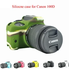 Мягкий чехол для камеры, резиновый защитный силиконовый чехол для canon 100D