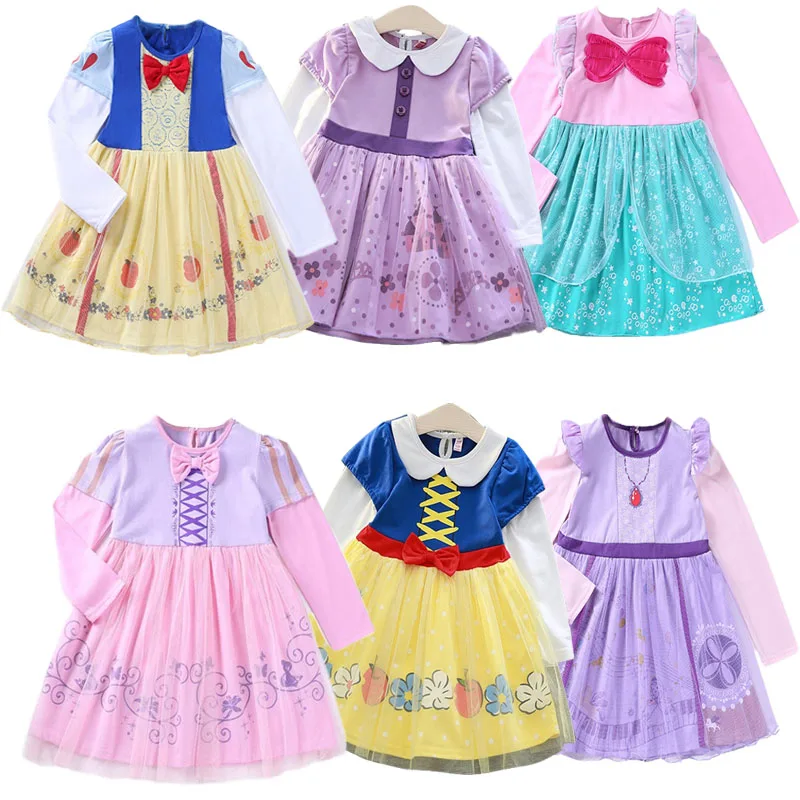 

Children's Wear Children's Sophia Princess Dress Girl Long Hair Princess Dress Cosplay Cinderella Halloween Performance Costume