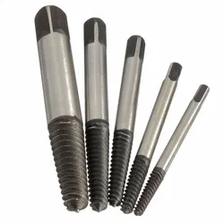 

Brandnew 5Pcs Screw Extractor Set Easy Out Drill Bits Guide Broken Screws Bolt Remover