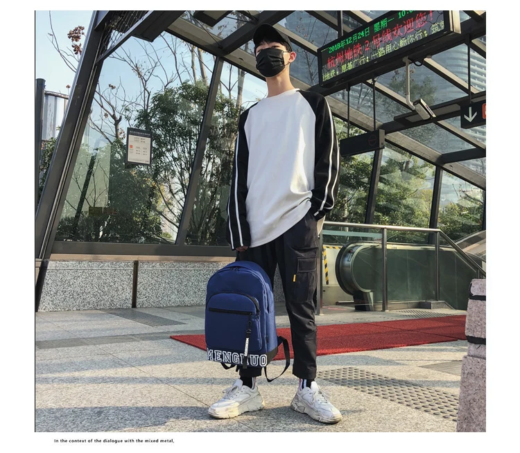 Menghuo Women Backpack Student College Waterproof Nylon Backpack Women Escolar Mochila Quality Brand Men Laptop School Bag Girl _09