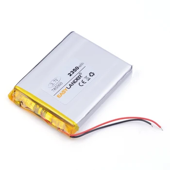 

Large-capacity mobile power navigation locator polymer battery 785060P 3.7V 2350MAH andorid phone toys PDA Tools