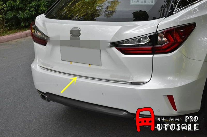 Крышка багажника из нержавеющей стали для LEXUS RX200t RX450h 2016 1 шт. хромированные