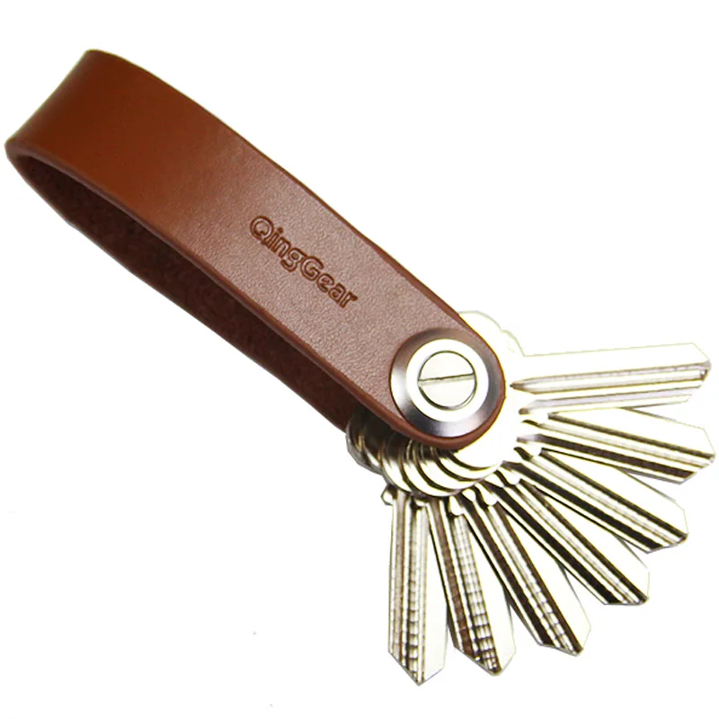 QingGear Lkey Leather Car Key Holder Handcrafted Key Organizer Travel And Practical Key Clip Tool Carry Your Keys better