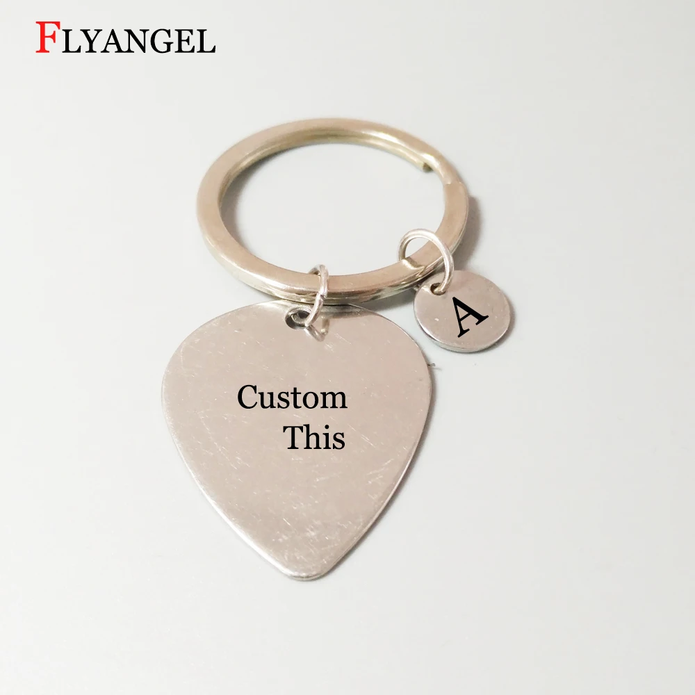Новый DIY любовь тег буквы резные амулеты инициалы брелок для женщин мужчин