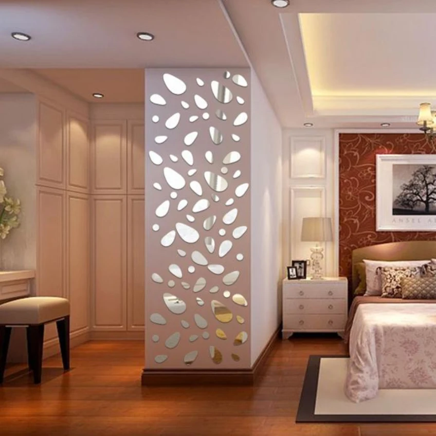 12 шт. зеркальные акриловые украшения для дома 9 ноября|home decor|decorations for home3d mirror |