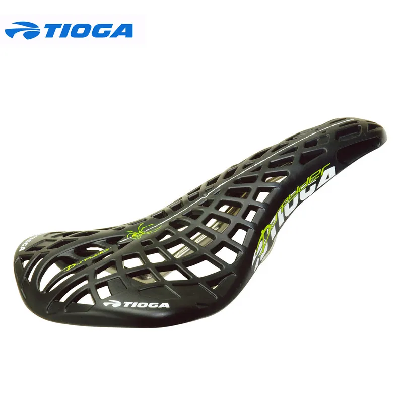 NEW Tioga D-Spyder BMX Saddle Hollow Chromoly Rails White FULL WARRANTY