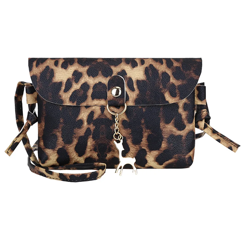 Fashion Leopard Print Small PU Flap Bags For Women 2019 Messenger Bags