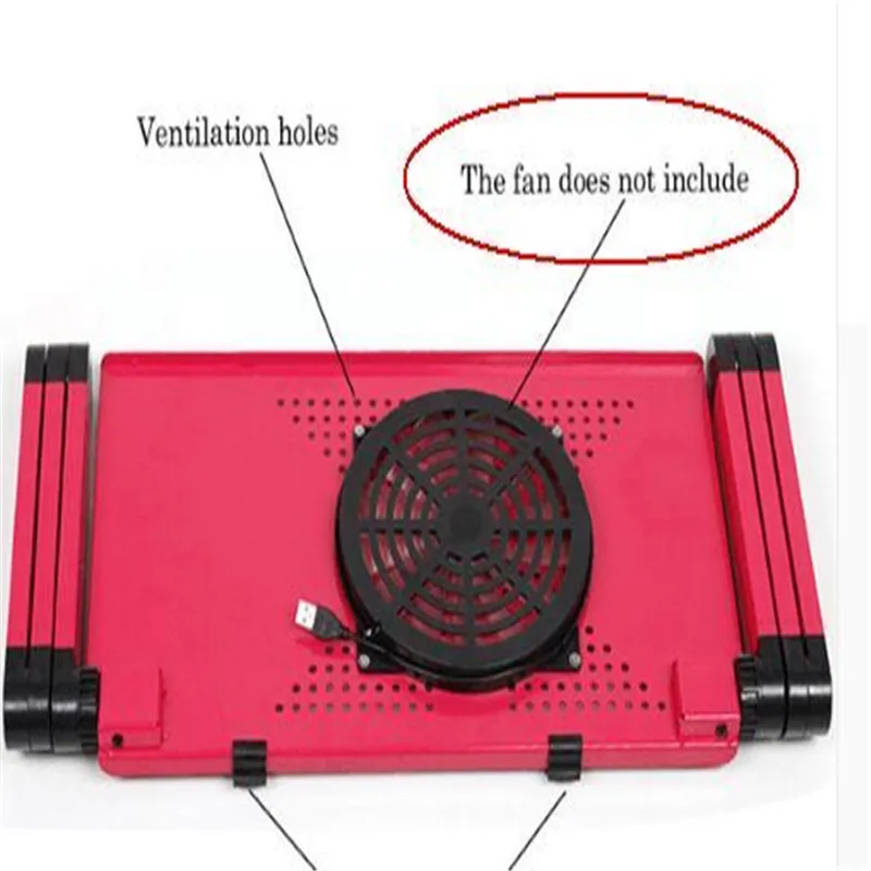 Homdox Computer Desk Portable Adjustable Foldable Laptop Notebook Lap PC Folding Desk Table Vented Stand Bed Tray
