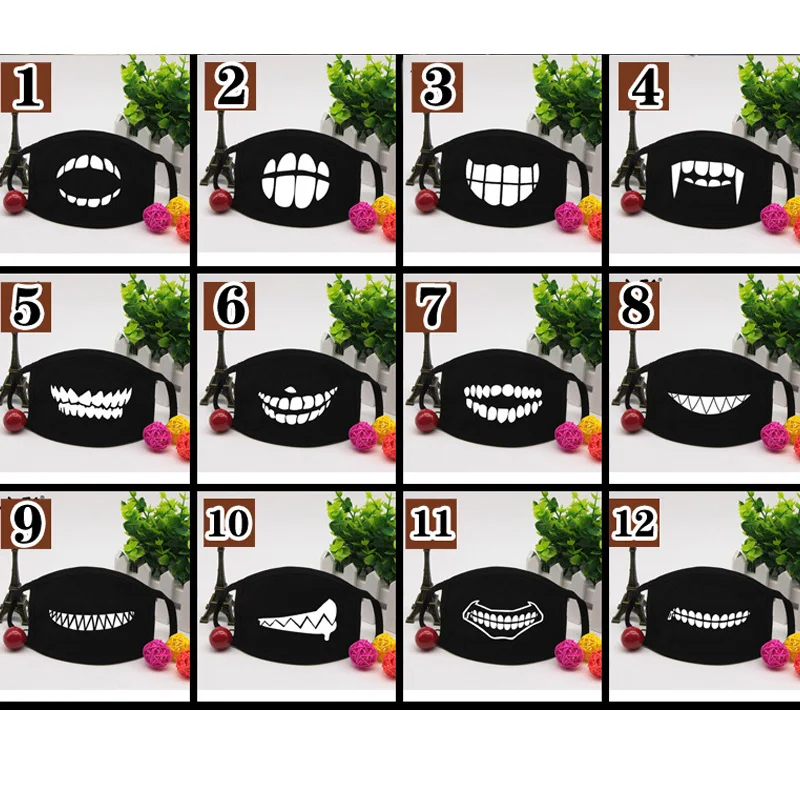 

1PC Cotton Dustproof Mouth Face Mask Unisex Korean Style Tokyo Ghoul Cycling Anti-Dust Cotton Facial Protective Cover Masks