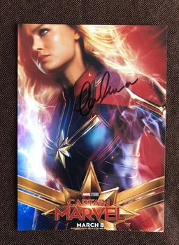 

hand signed Captain Marvel Brie Larson autographed original photo 5*7 032019A