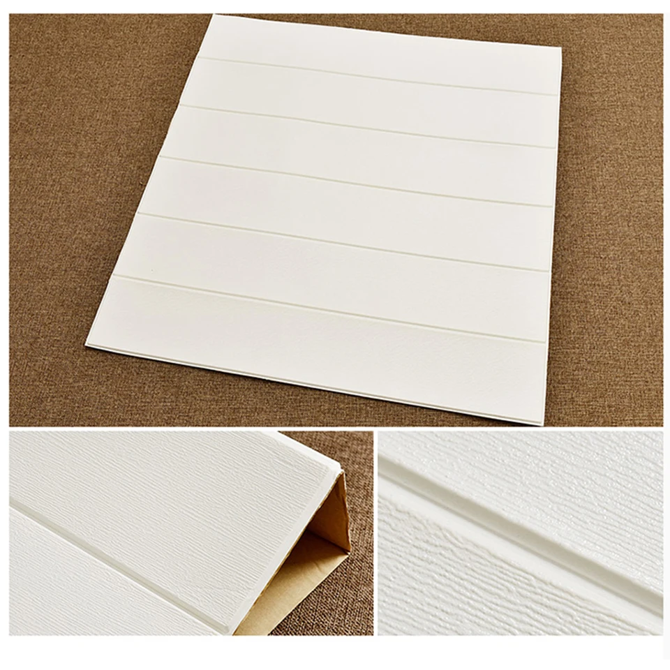 3D деревянная настенная бумага деревенская PE форма виниловая коричневая искусственная планка 3D самоклеющиеся обои наклейки для спальни гостиной домашний декор