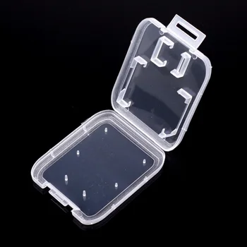 

500pcs SD Card Protection Box Card Container Memory Card Boxes Plastic Transparent Storage Box Easy To Carry wen6691