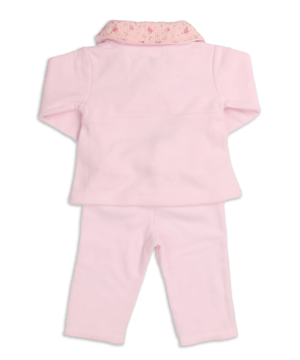 LeJin/комплект одежды для маленьких девочек, верхняя одежда, пальто на осень-зиму для новорожденных девочек, флис