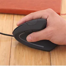 Черный светодиодный проводной компьютер 1600 точек/дюйм мышь игровая Вертикальная мышь для ноутбука эргономичная оптическая Usb Mause 6d PC мышь