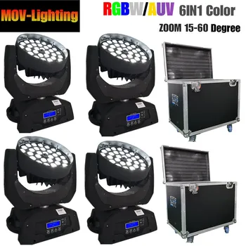 

Flycase 36*18W RGBWAUV Zoom LED Moving Head Light, LED Stage Lighting, Beam Moving Head Light