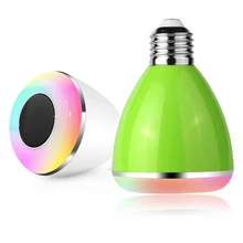 LED colorful smart home RGB+White wireless Bluetooth 4.0 music light bulb wireless remote control energy-saving bulb