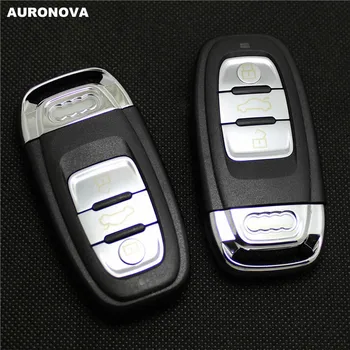 AURONOVA New Smart Key Shell for Audi A4 A5 A6 S4 S5 Q5 SQ5 2007 2008 2009 2010 2011 2012 2013 3 Buttons Remote Car Key Case DIY 315 433 868 mhz smart remote key 4 buttons for bmw 3 5 7 series cas4 system 2009 2010 2011 2012 2013 2014 2015 2016 kr55wk49863