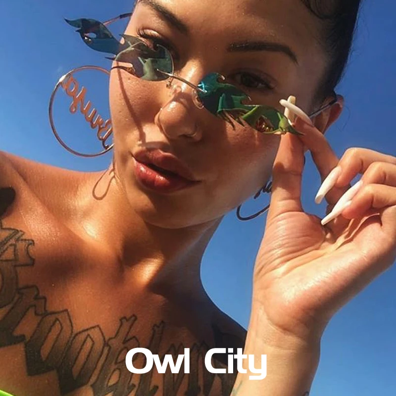2019 Sunglasses Women Wave Rimless Sunglass Futuristic Eyewear Luxury Brand Designer Womens Shades Fashion Men Sun Glasses UV400 2019 Sunglasses Women Wave Rimless Sunglass Futuristic Eyewear Luxury Brand Designer Womens Shades Fashion Men Sun Glasses UV400