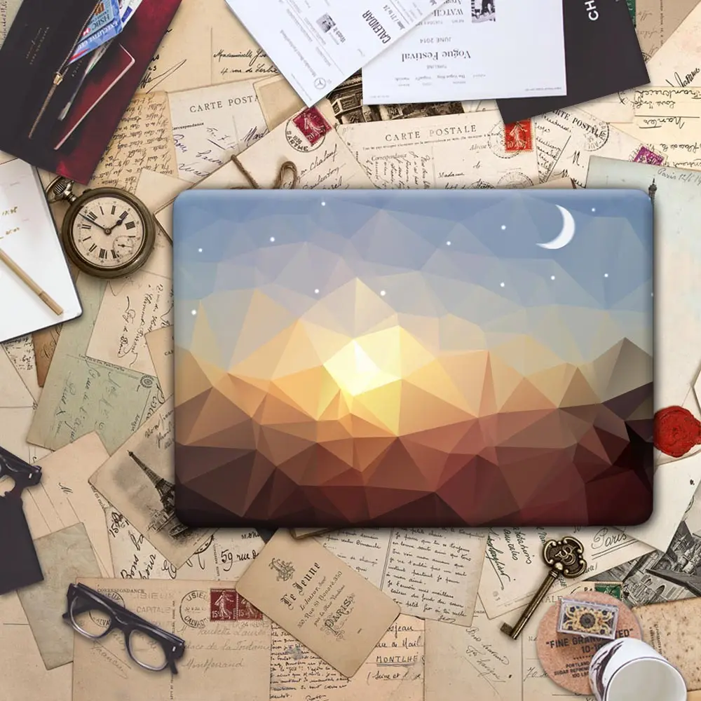 New Amazing Case for MacBook Air 13 Luxury Irregular Crystal Pattern Air 11 12 Hard Cover