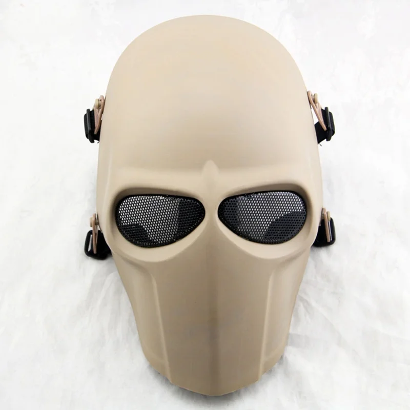 Армейская маска для страйкбола, черепа, пейнтбола, косплей, Хэллоуин, вечерние, охотничьи, военные, тактические маски - Цвет: DE