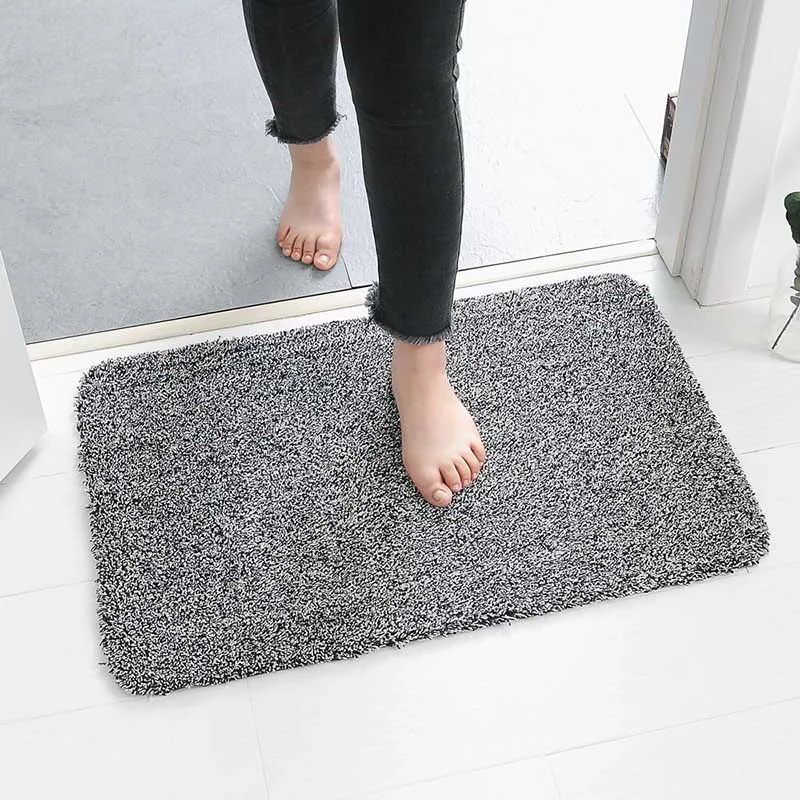 Kaufen Innen Super Absorbiert Fußmatte Latex Sichern Nicht Slip Tür Matte für Kleine Front Tür Innen Boden Schmutz Trapper Nano Eingang matte