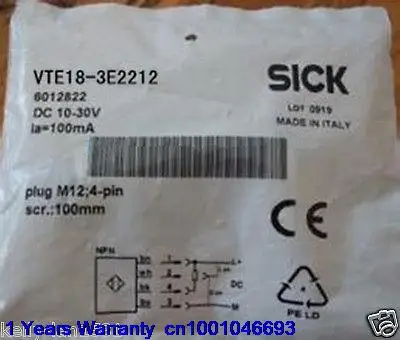 

DHL/EUB 2PC NEW SICK VTE18-3E2212 Sensor 15-18