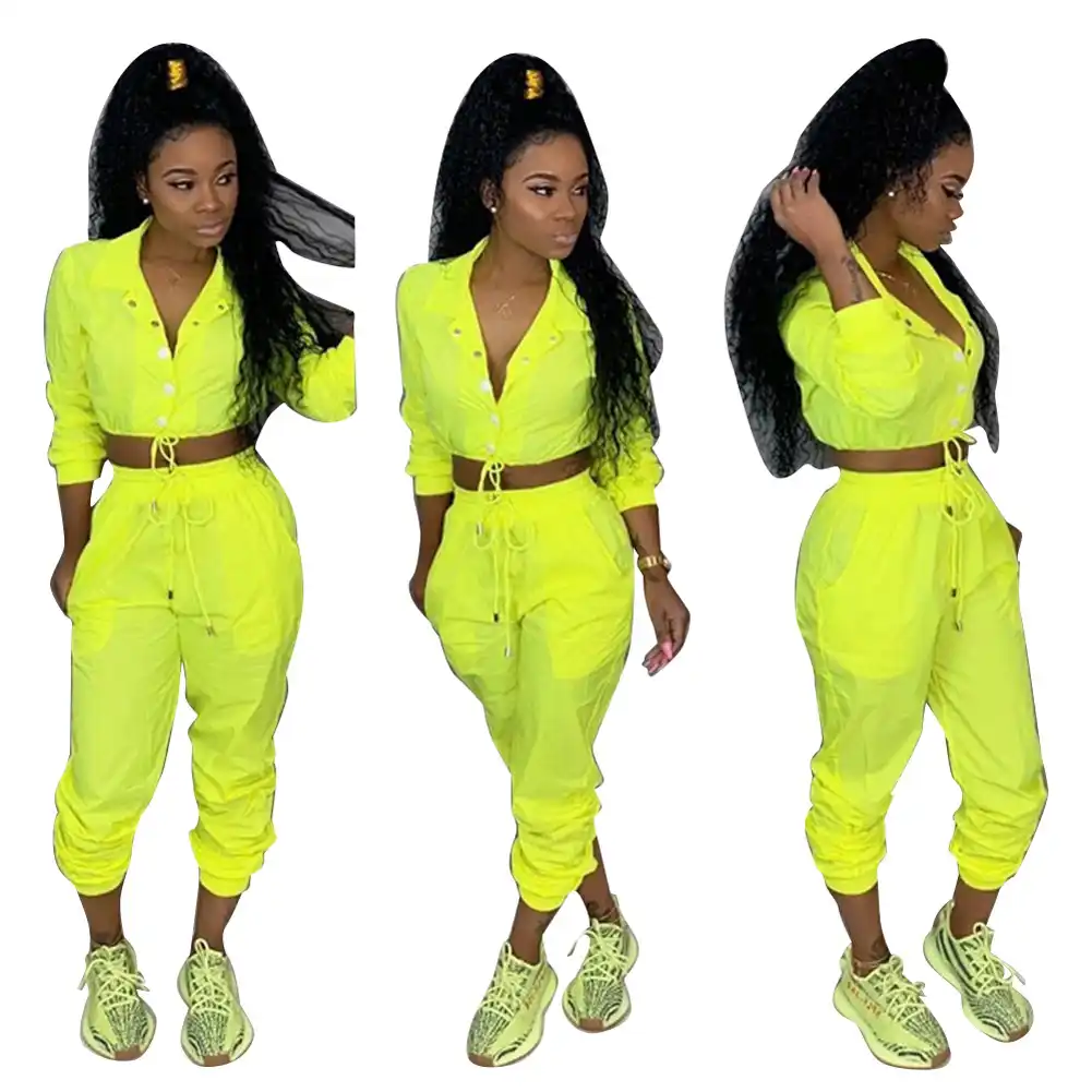 neon yellow tracksuit