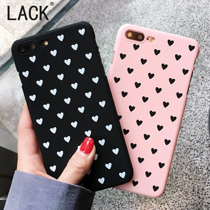 

LACK For iphone6 Cute Love Heart Phone Cases Fashion ultrathin Hard PC Case For iphone 6S 7 7Plus Capa Shell Back Cartoon Cover