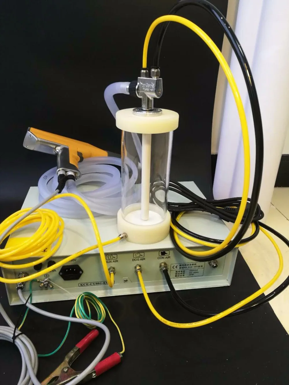  TCCT portable powder paint experiment system electrostatic powder coating machine with electrostati