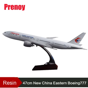 

47cm B777 New China Eastern Airlines Resin Aircraft Model Boeing 777 Airplane Model New Eastern Airways Airbus Plane Stand Model