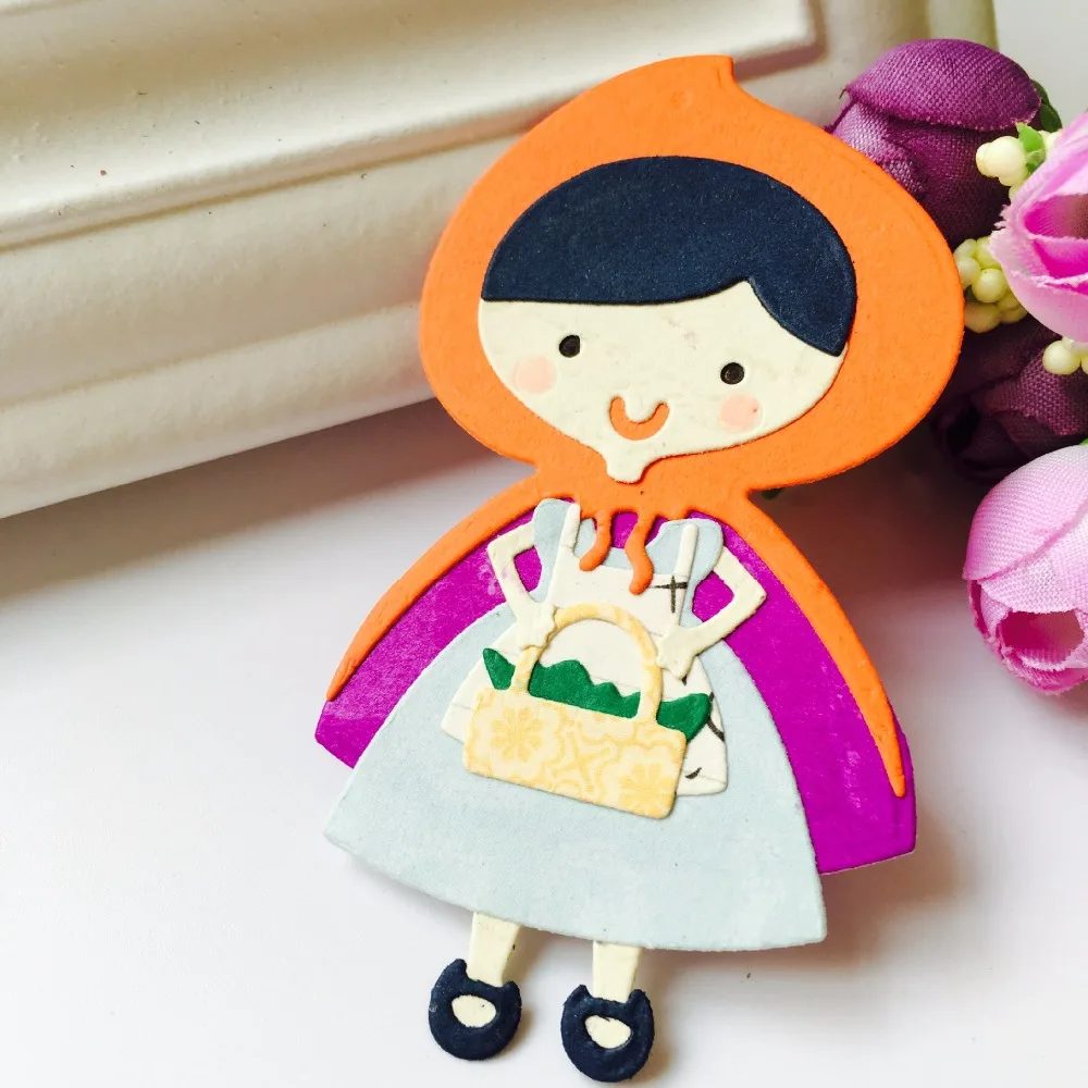  Girl METAL CUTTING DIES Puzzle Girl build up Scrapbook card invitation paper craft party decor embo - 32867785894